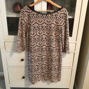 EUC Gorgeous pink and black dress